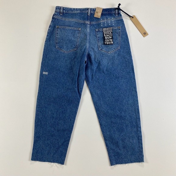 KSUBI Men's Bullet Crop Blazed Jeans Blue Size 33 NWT - Picture 8 of 12